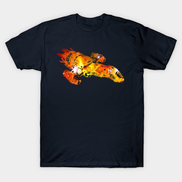 Firefly Serenity Galaxy Silhouette Logo T-Shirt by box2boxxi